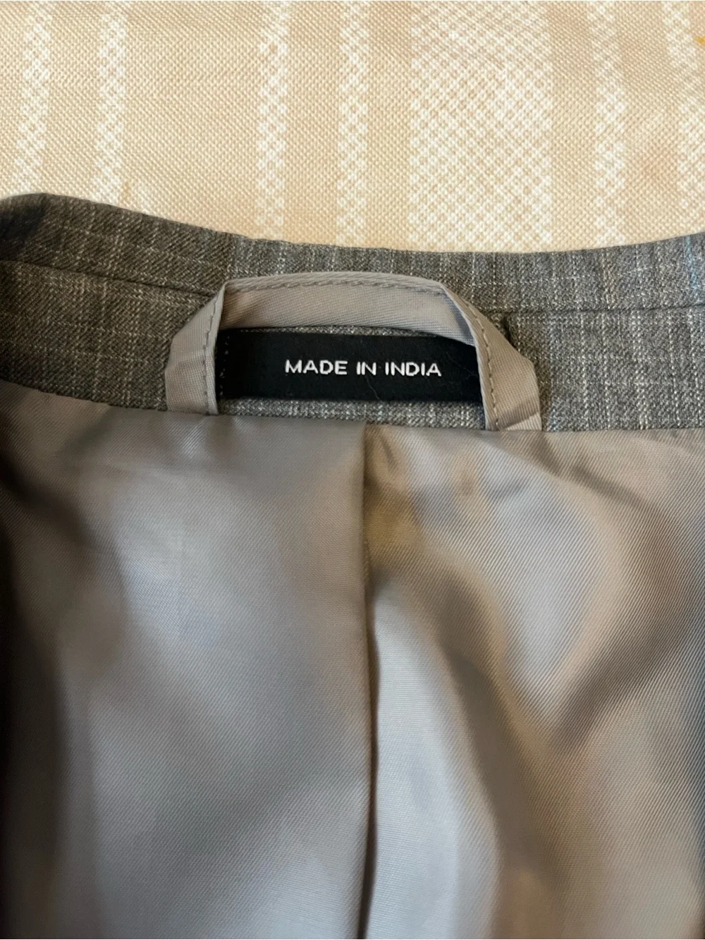 Sean John Light Gray Two-Button Suit with Notch Lapel